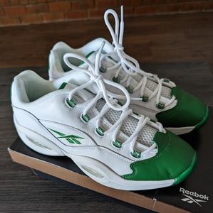 Reebok Question Low Green Toe